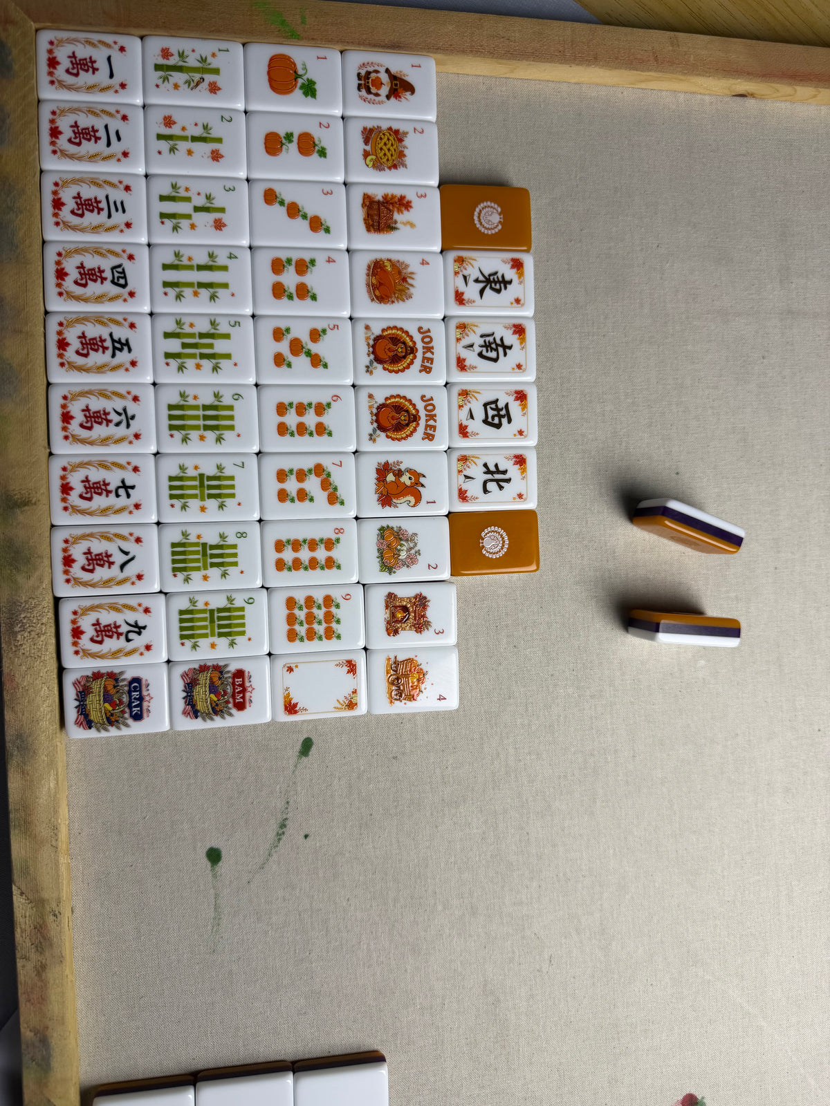 Thanksgiving-themed American Mahjong