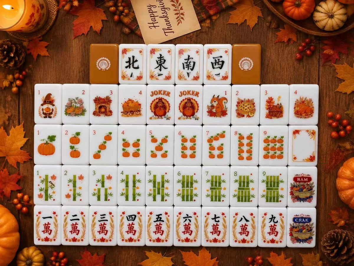 Thanksgiving-themed American Mahjong