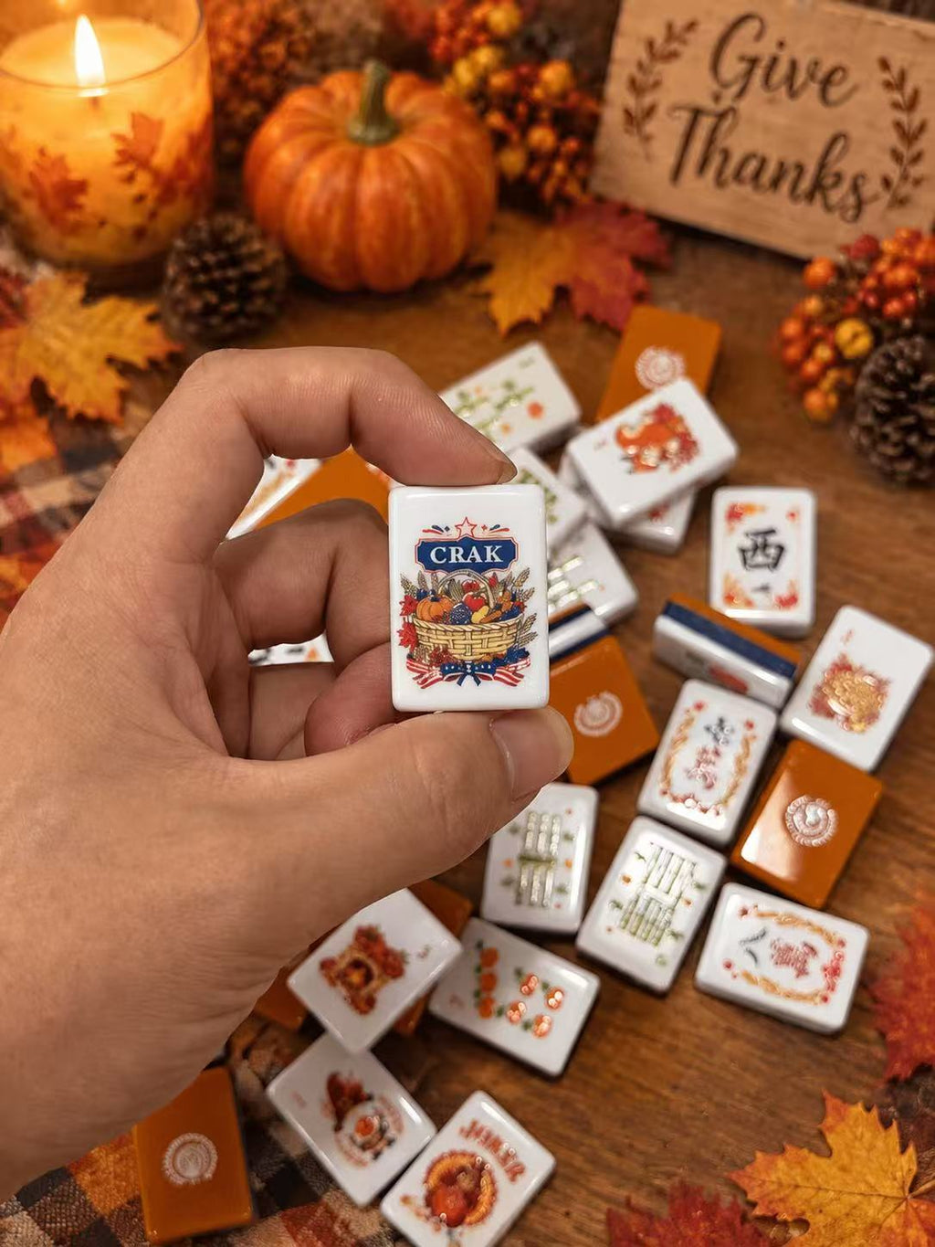 Thanksgiving-themed American Mahjong