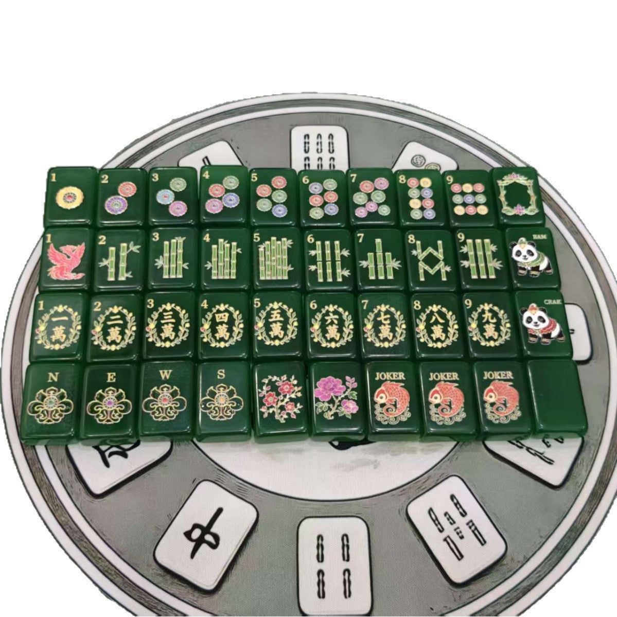 Green Panda American Mahjong