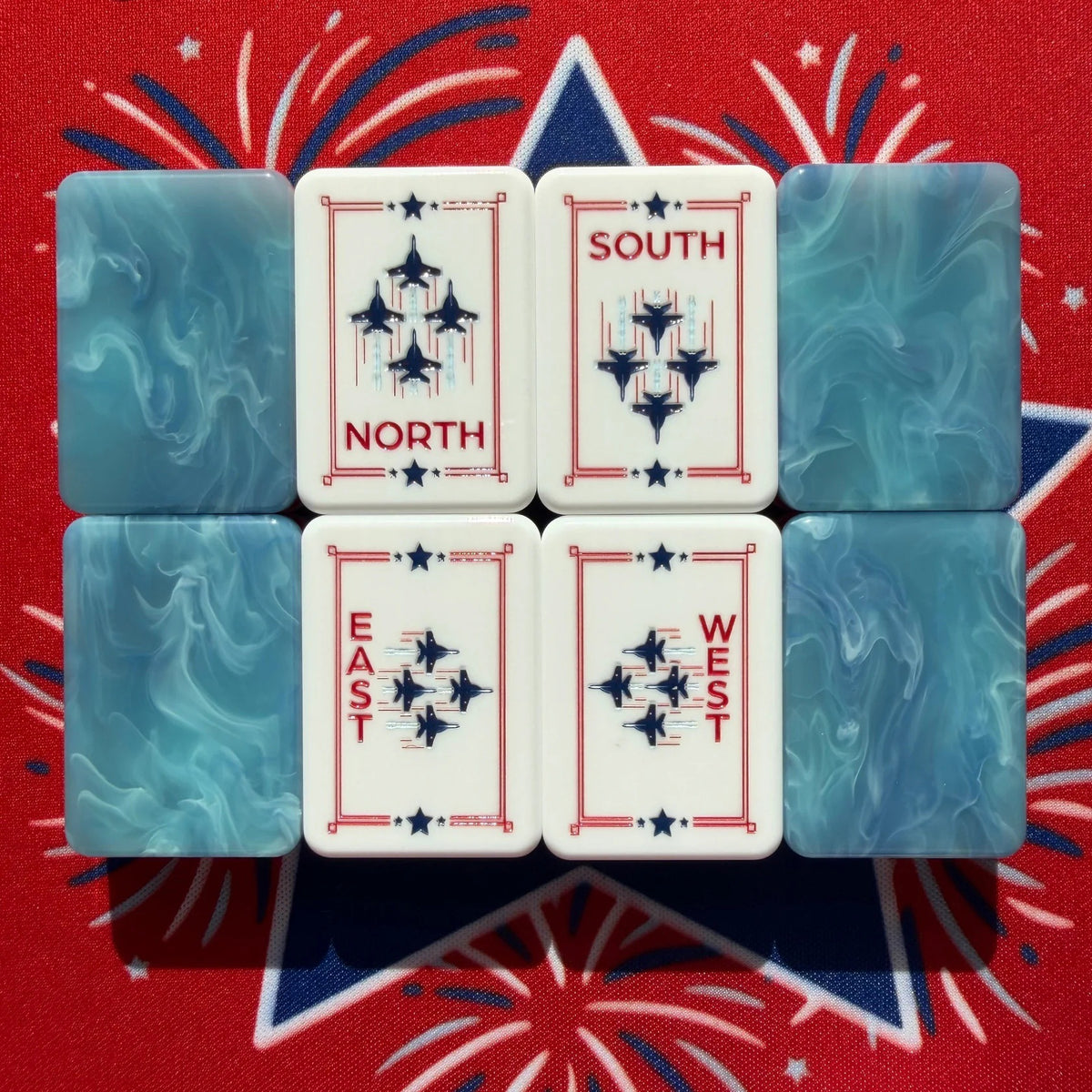 Patriotic Fireworks American Mahjong Set – view 3