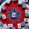 Patriotic Fireworks American Mahjong Set