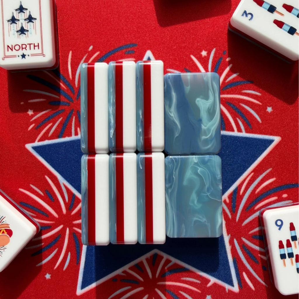 Patriotic Fireworks American Mahjong Set – view 2