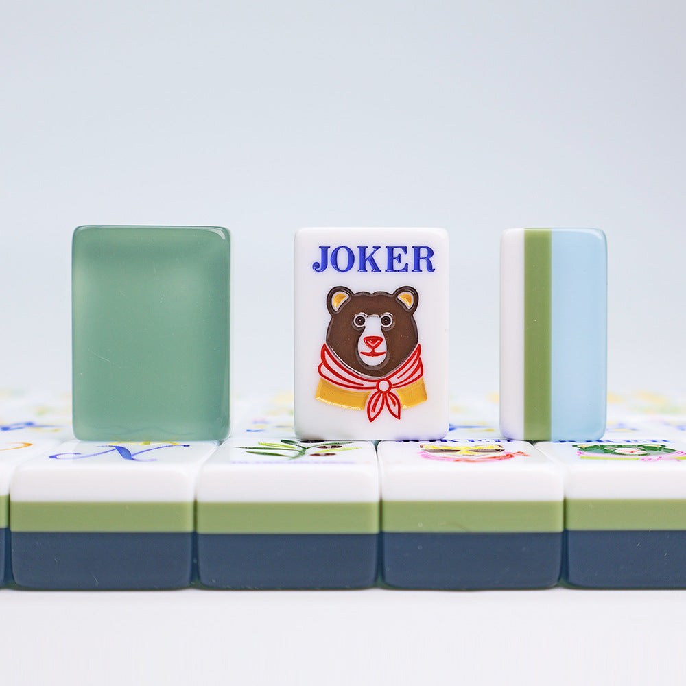 Dark green lemon jelly American mahjong