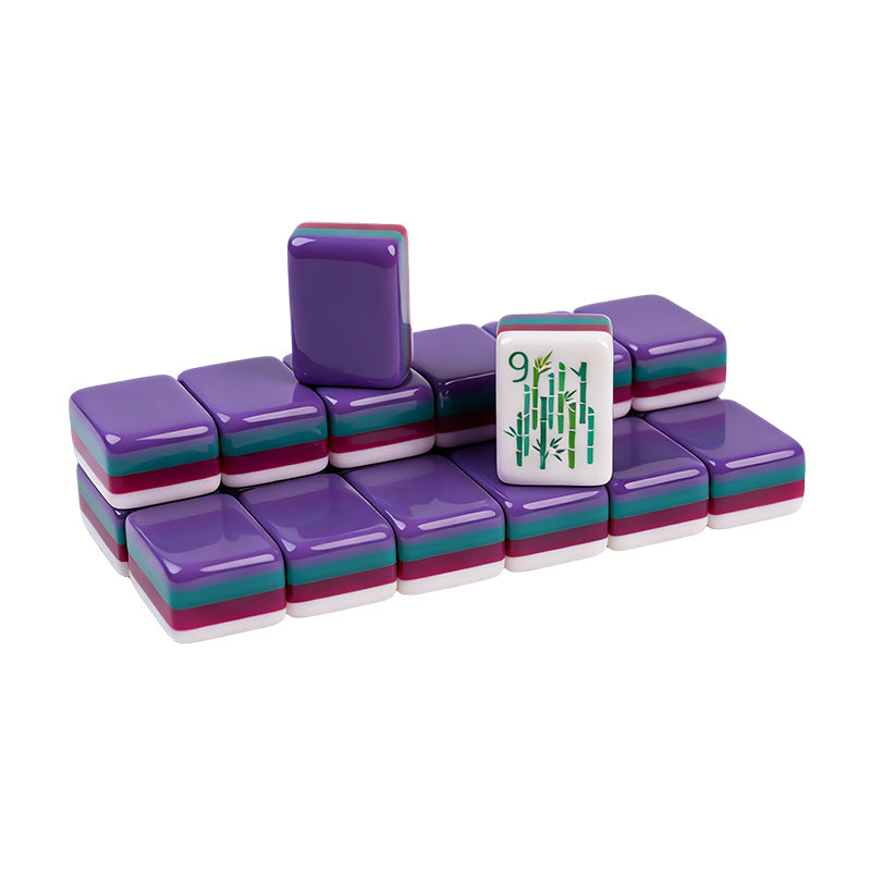 Purple, Teal & Red 4-Layer American Mahjong Set – view 5