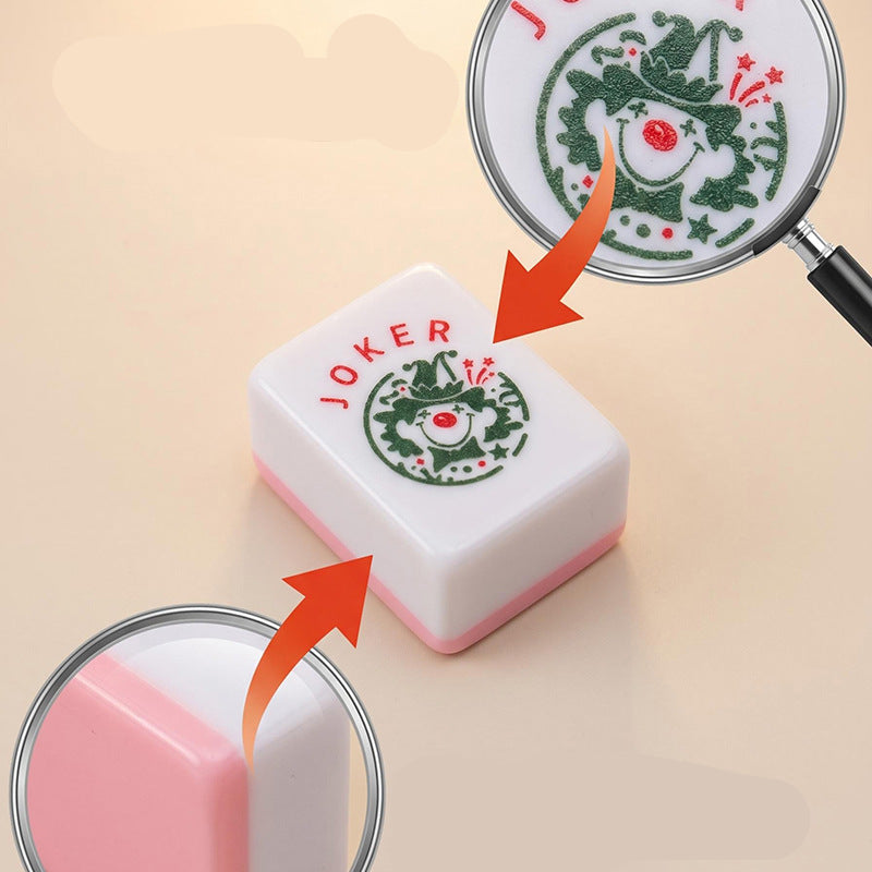 Classic Jester Joker Pink American Mahjong Set – view 2