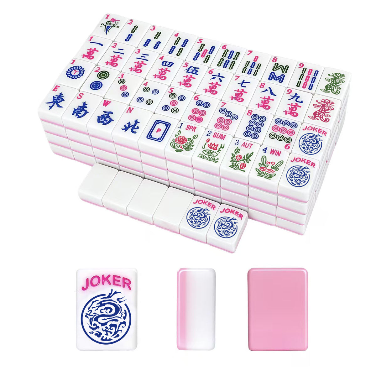 Mini 30mm Classic Pink American Mahjong Set – view 3