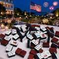 Red Glitter Patriotic Celebration American Mahjong Set