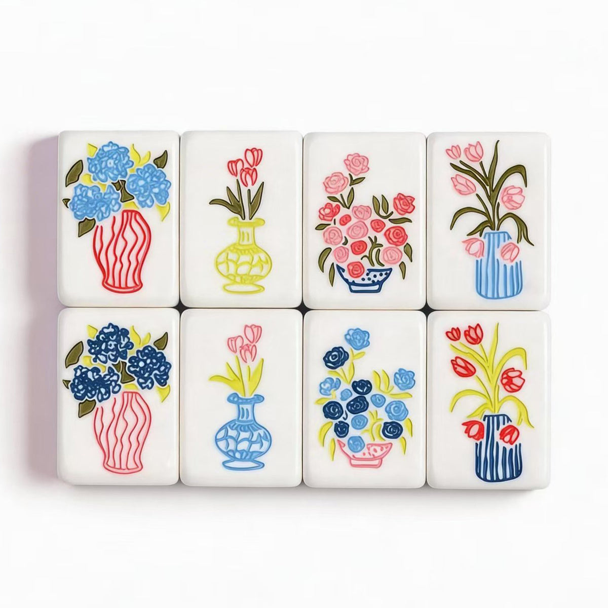Blue Stripe Bow & Mermaid American Mahjong Set – view 4