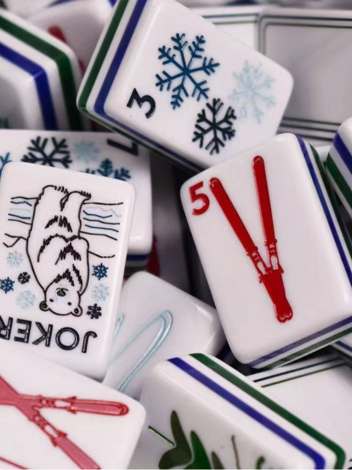 Sled Polar Bear American Mahjong
