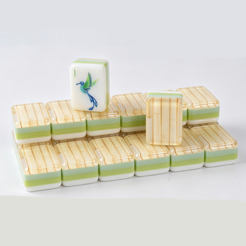 Bamboo-Grain Hummingbird American Mahjong Set – view 4