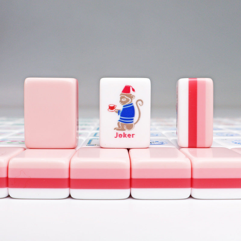 Pink Monkey & Teacup American Mahjong Set – view 2