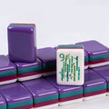 Purple, Teal & Red 4-Layer American Mahjong Set