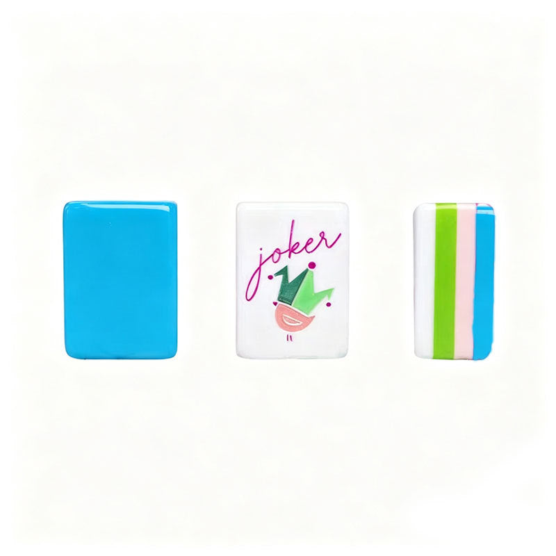 Sky Blue Modern Peacock American Mahjong Set – view 4