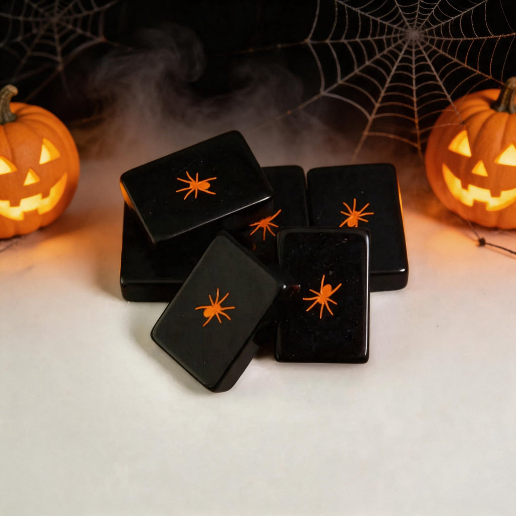 Halloween Black Hand-Painted American Mahjong – view 3