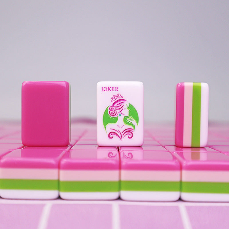 Hot Pink Lotus American Mahjong Set – view 3