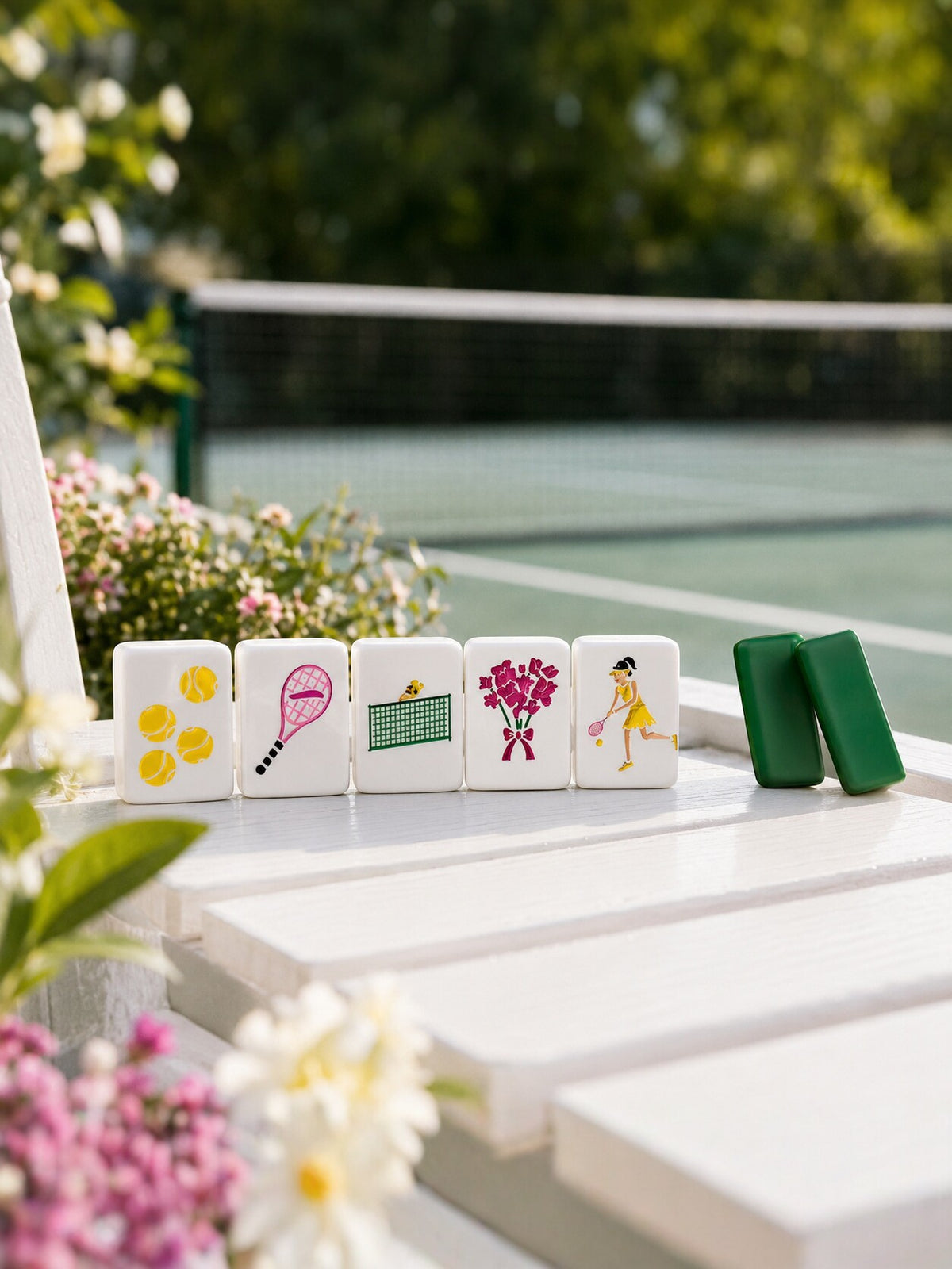 Green Tennis American Mahjong