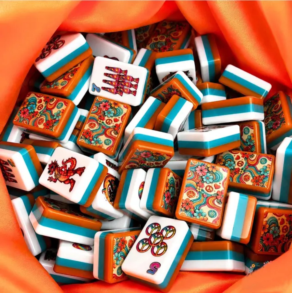 Deep Blue Grizzly American Mahjong