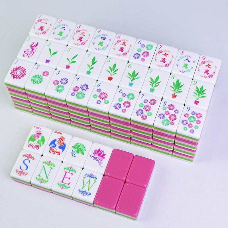 Hot Pink Lotus American Mahjong Set – view 4