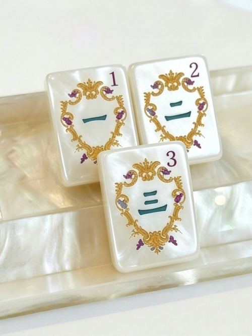 Baroque Pearl & Gold American Mahjong Set – view 2