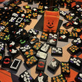 Halloween Black Hand-Painted American Mahjong