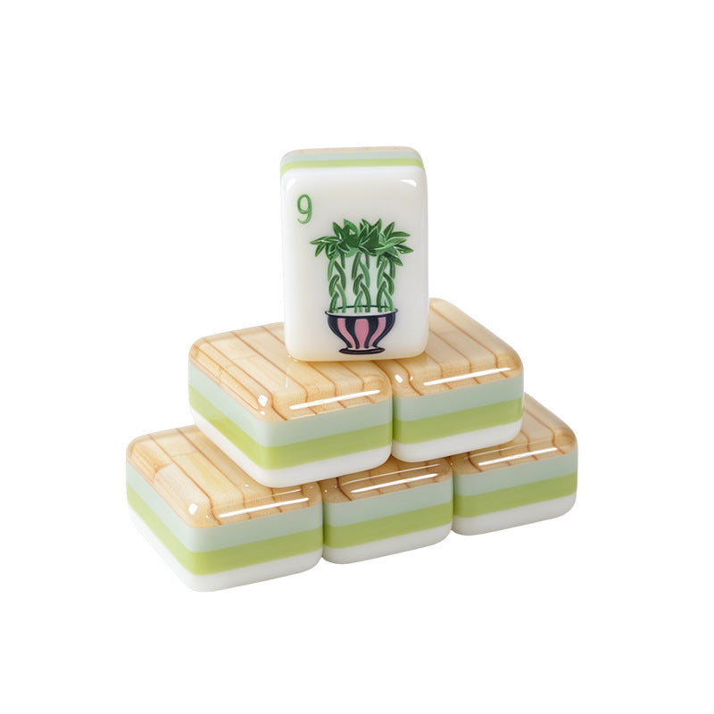 Bamboo-Grain Hummingbird American Mahjong Set – view 5