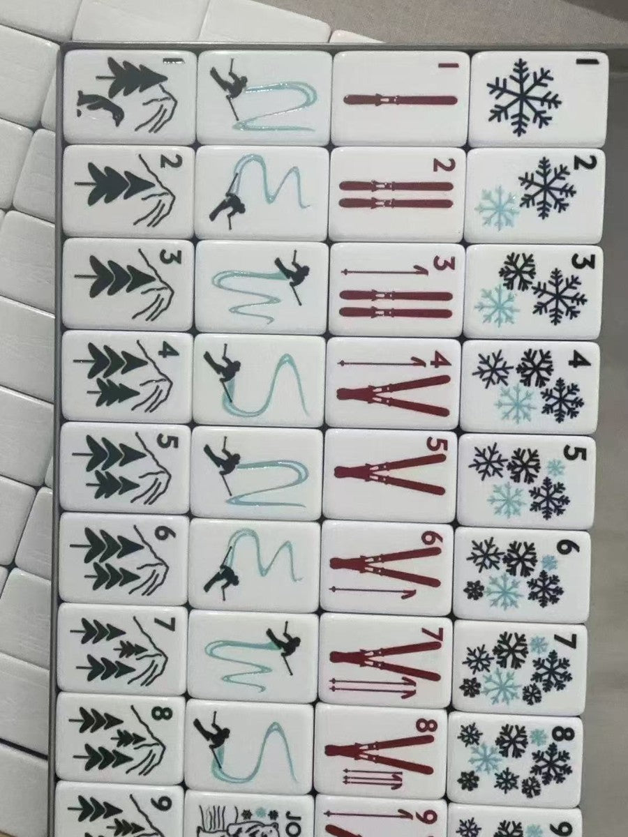 Sled Polar Bear American Mahjong