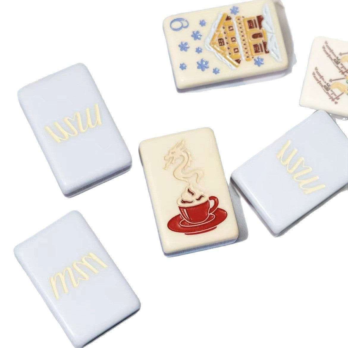 Winter Ski Chalet American Mahjong Set – view 5