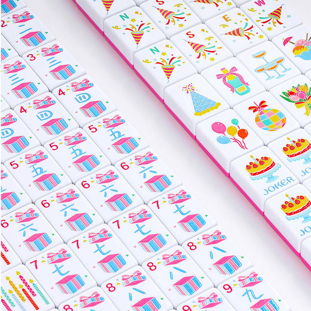 Birthday Party Cupcake American Mahjong Set – view 4