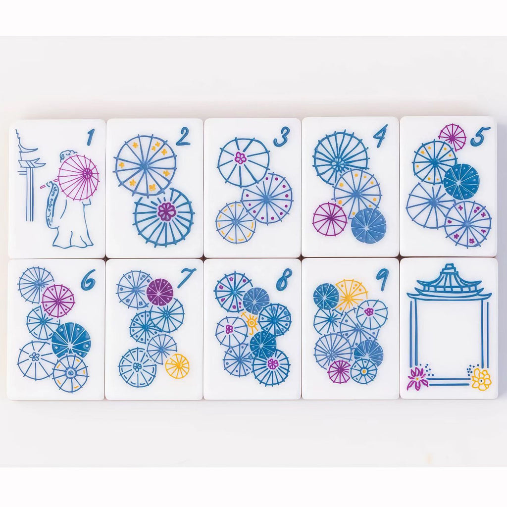 Emerald Green Marble American Mahjong Set – view 5