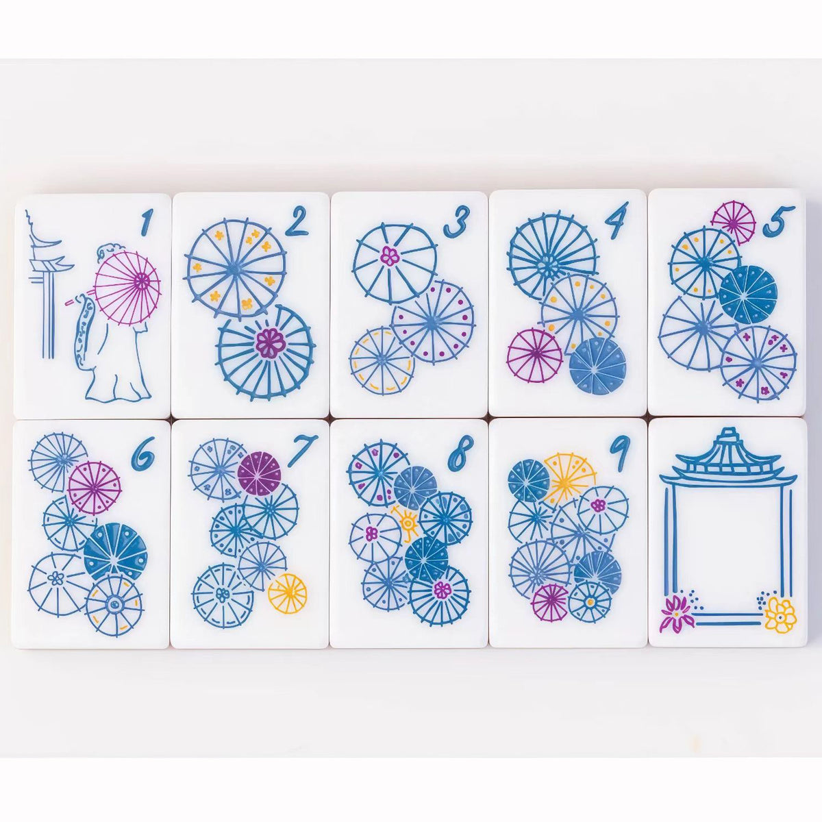 Emerald Green Marble American Mahjong Set – view 5