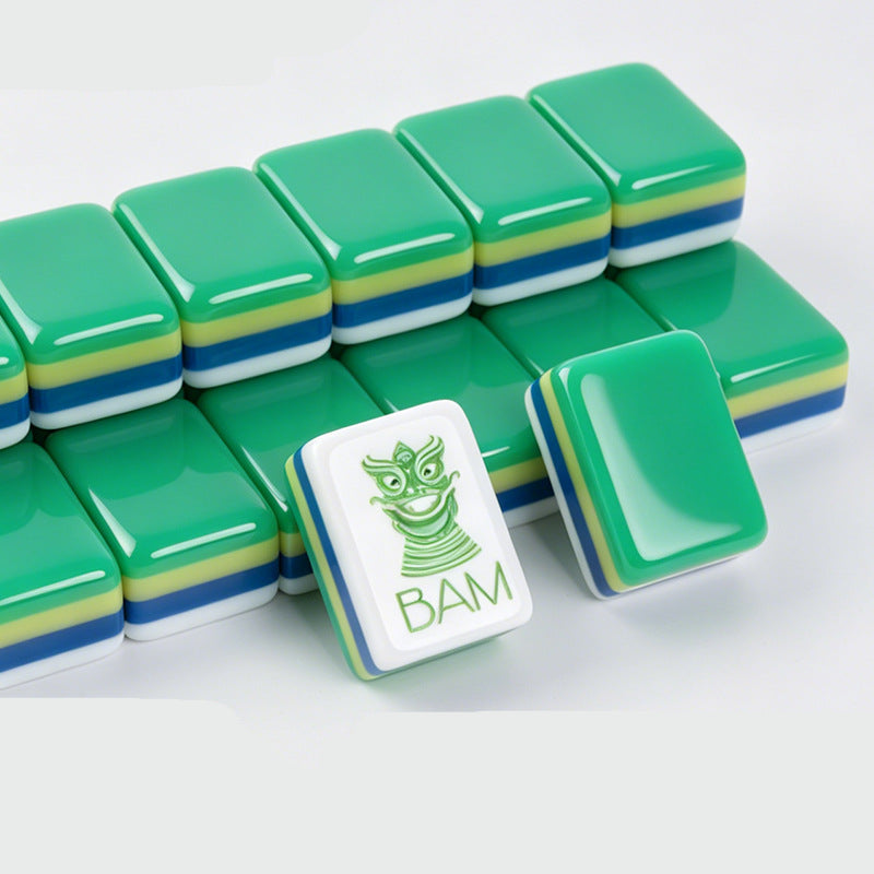 Grass Green 4-Layer Bamboo American Mahjong Set – view 3