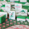 Green Palm Leaf Multi-Layer Acrylic American Mahjong Set – 160 Tiles
