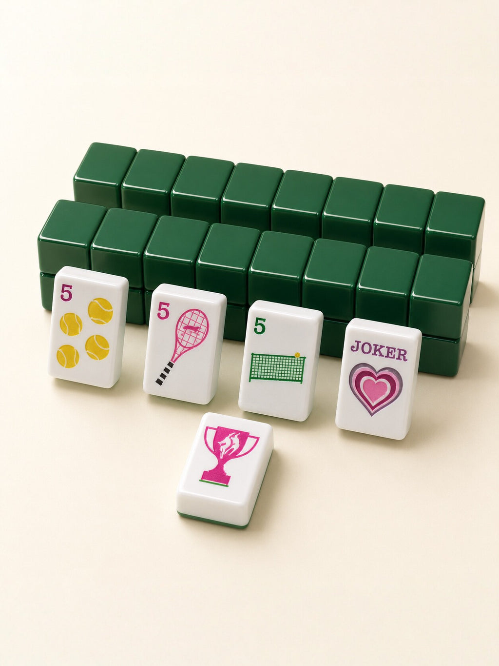 Green Tennis American Mahjong