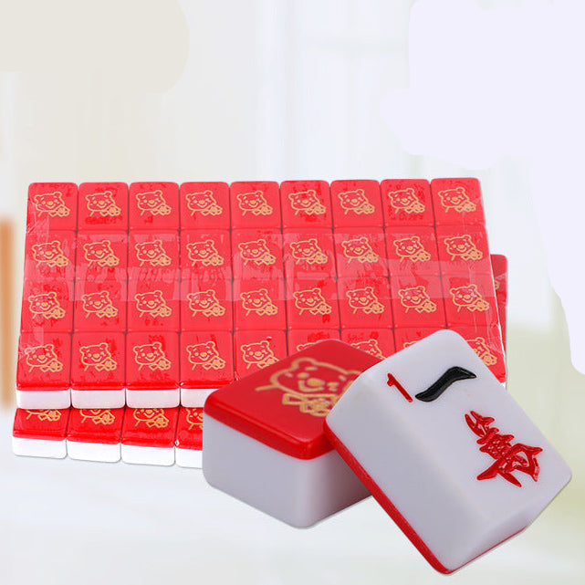 Red Classic Character American Mahjong Set – view 2