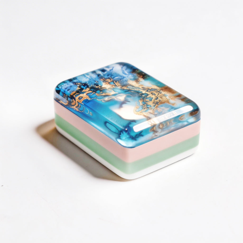 Blue Ocean Lighthouse Coastal Beach American Mahjong Set – view 2
