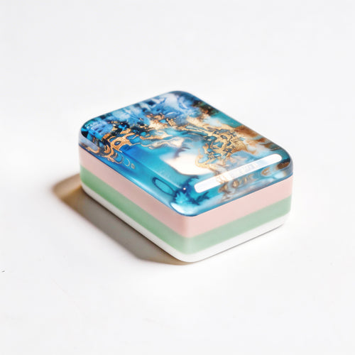 Blue Ocean Lighthouse Coastal Beach American Mahjong Set – view 2