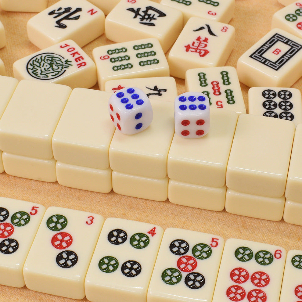 Classic Ivory White Traditional American Mahjong Set – view 2