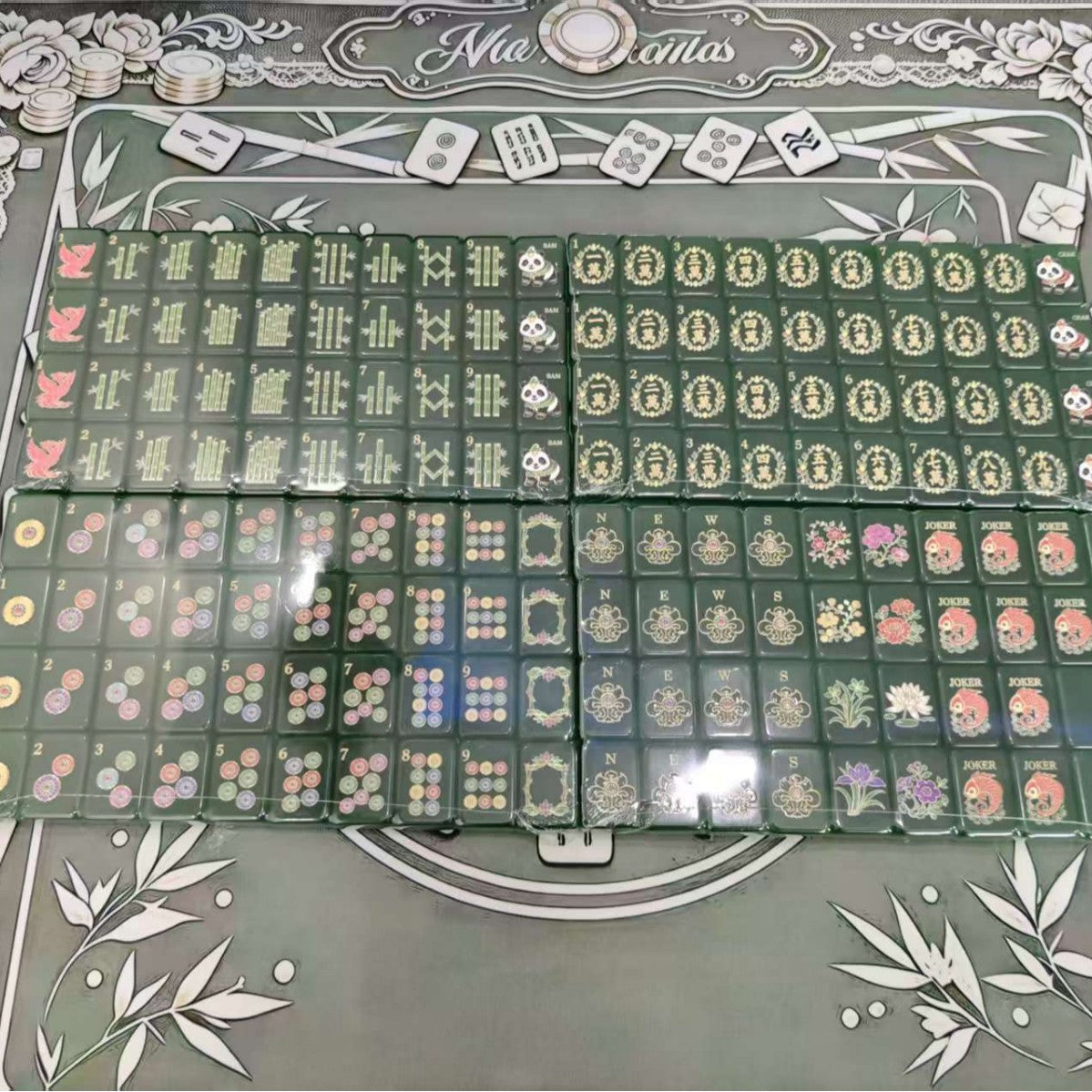 Green Panda American Mahjong