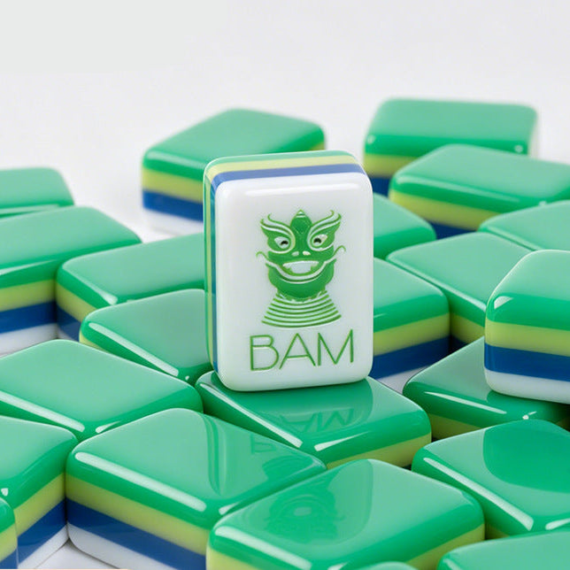 Grass Green 4-Layer Bamboo American Mahjong Set – view 4