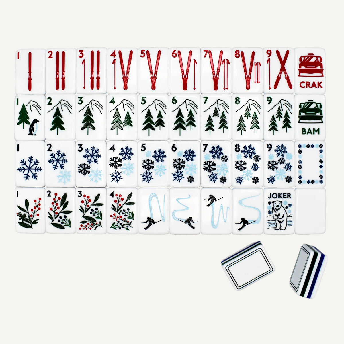 Sled Polar Bear American Mahjong