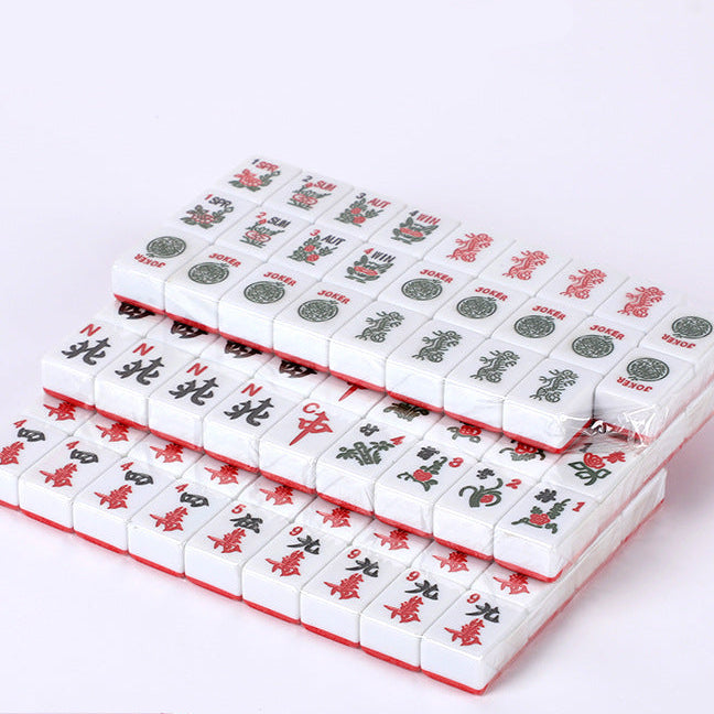 Red Classic Character American Mahjong Set – view 3