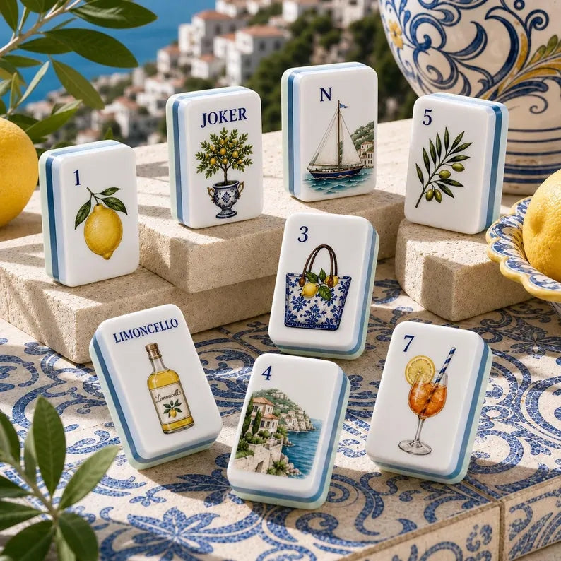 Amalfi Lemon Resort American Mahjong Set
