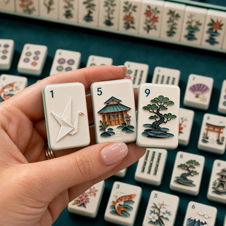 Kirigami Garden Classic American Mahjong Set