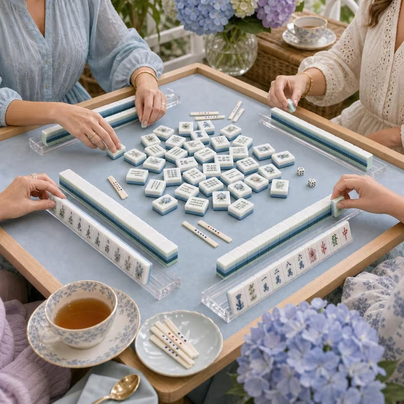 Hydrangea Garden American Mahjong Set – view 4