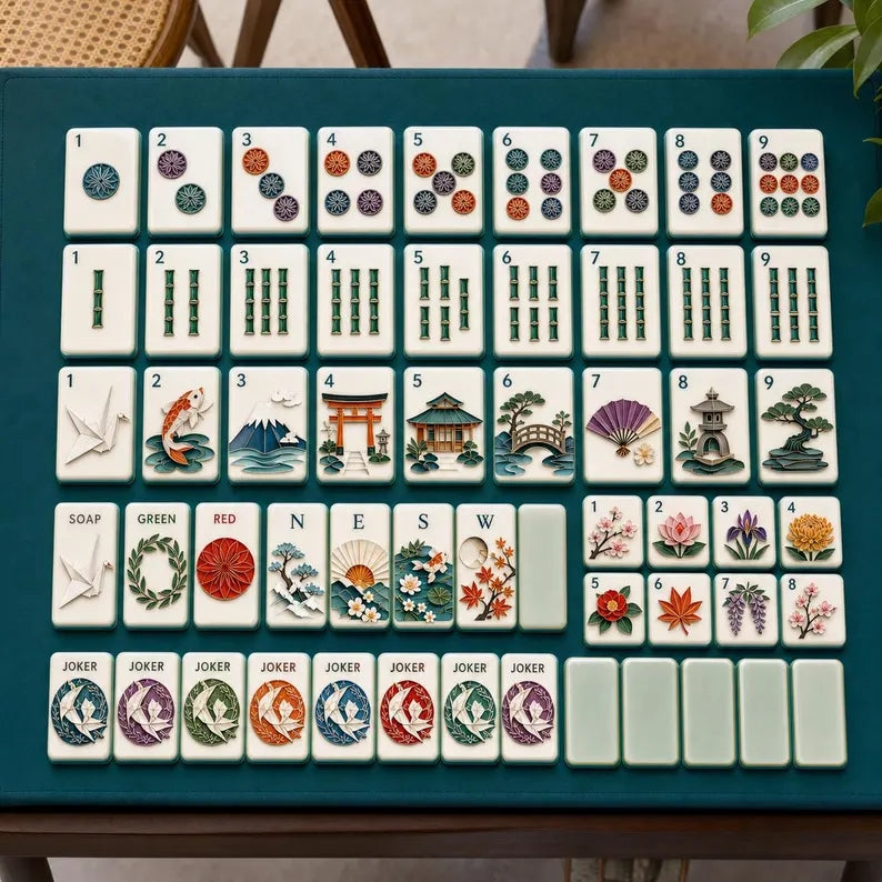 Kirigami Garden Classic American Mahjong Set – view 4