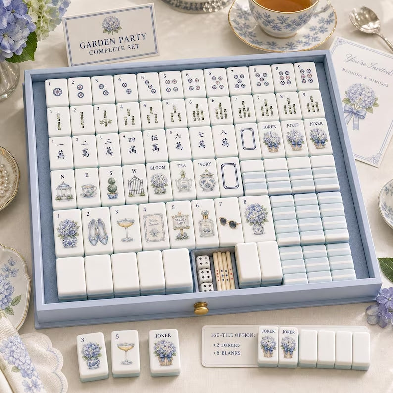 Hydrangea Garden American Mahjong Set – view 5
