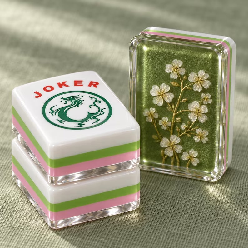 Lucky Four Leaf Clover American Mahjong Set – 160 Tiles – view 3