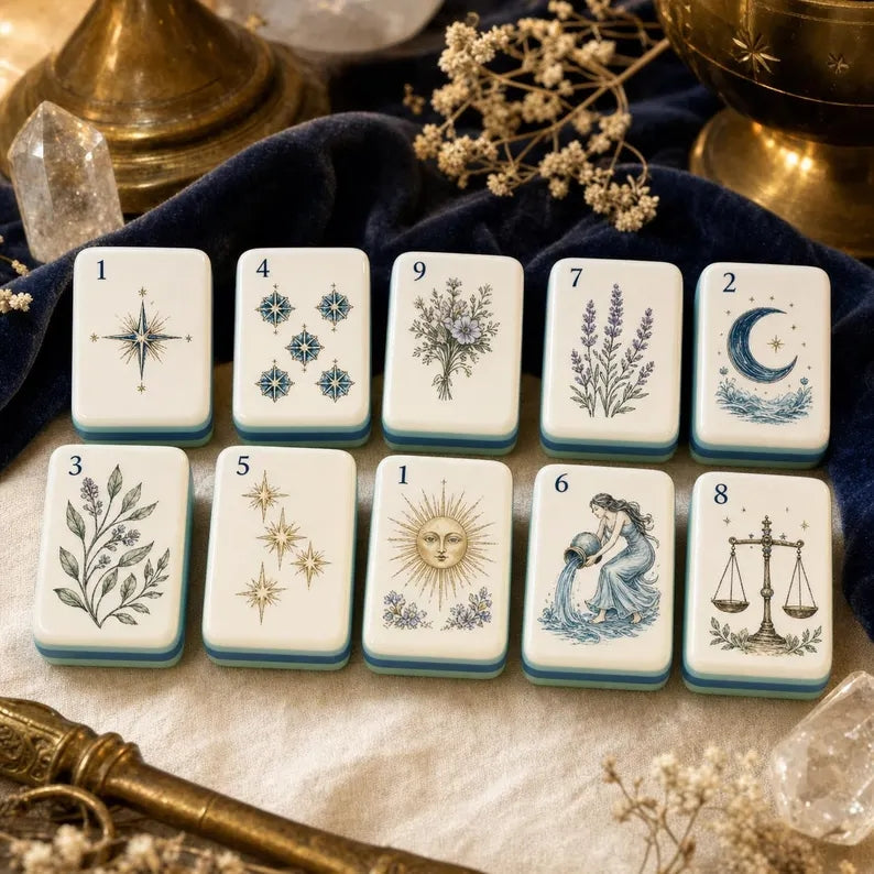 Celestial Garden Tarot American Mahjong Set