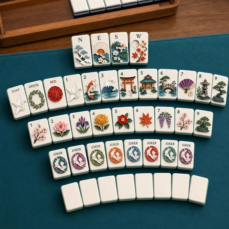 Kirigami Garden Classic American Mahjong Set – view 2